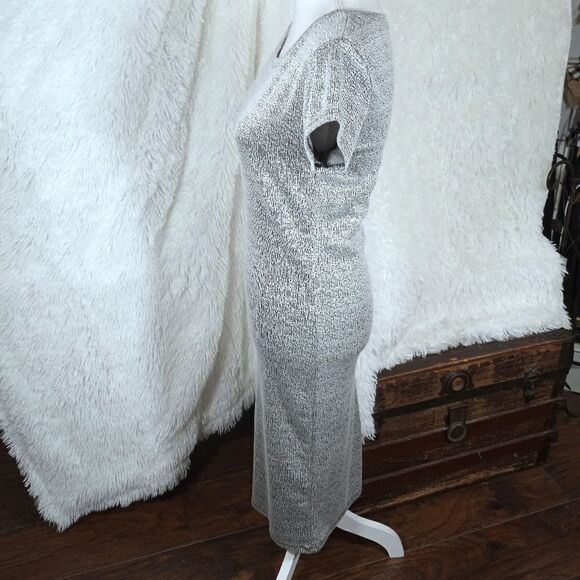 COTTON ON BLACK & WHITE BODYCON DRESS SZ.S EUC - Picture 5 of 8